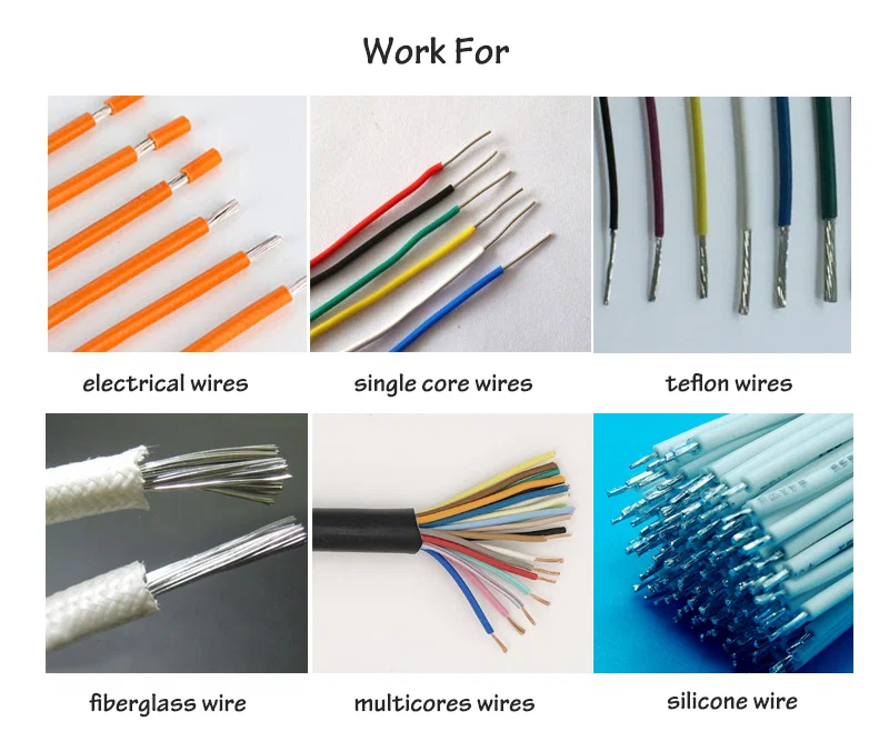 samply display of Pneumatic Wire Stripping Machine, Multi-core Wire Cable Stripping Device, Multi-core Manual Wire Cable Stripper