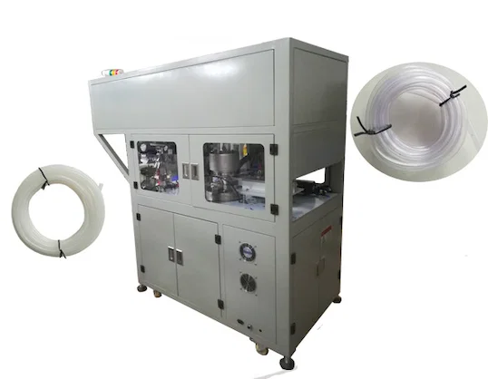 PE/PVC Tube Cut Coil Tie Machine WPM-02SL - Auto Cutting Winding Binding Machine